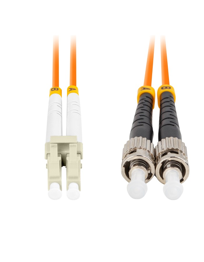 Lanberg Fiber Patch Cord ST/UPC-LC/UPC MM 50/125 Duplex OM2 LSZH 1.0m