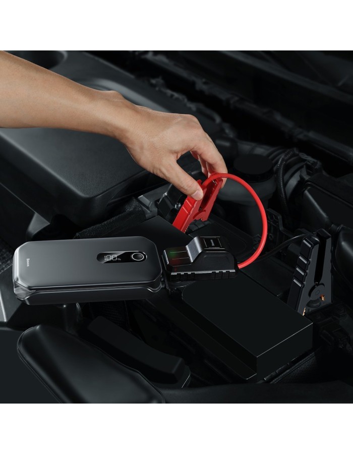 Baseus Car Jump Start Booster & Powerbank 12000mAh 12V6L Baseus Car Jump Start Booster & Powerbank 12000mAh 12V6L