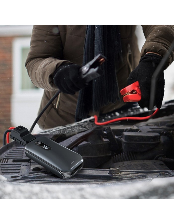 Baseus Car Jump Start Booster & Powerbank 12000mAh 12V6L Baseus Car Jump Start Booster & Powerbank 12000mAh 12V6L