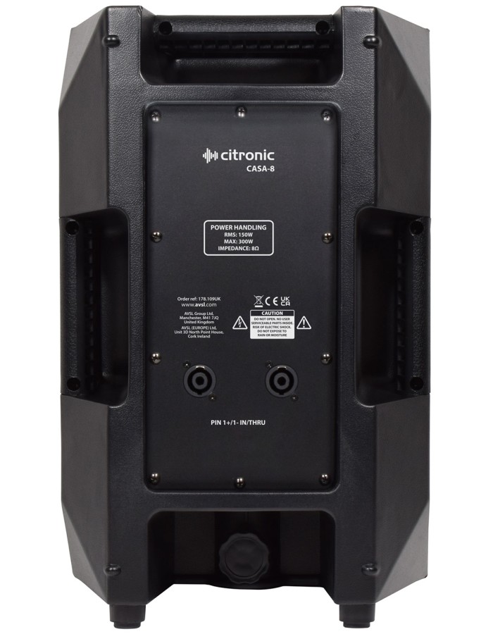 Citronic CASA-8 Passive 8" Full Range Speaker 150W 178.109UK
