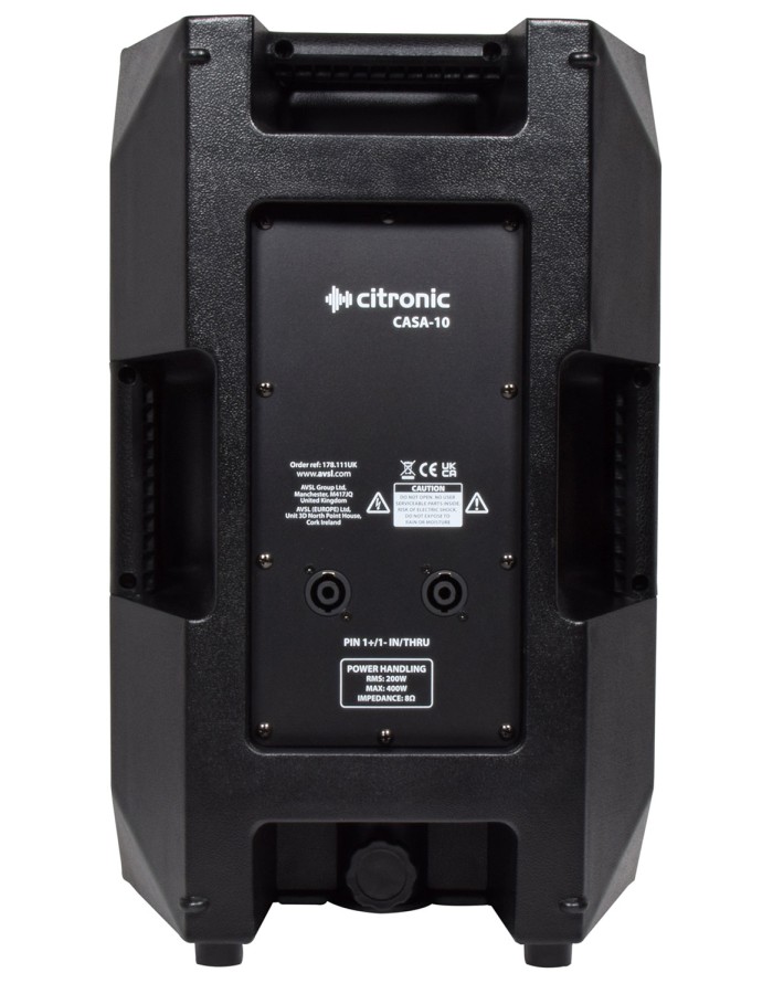 Citronic CASA-10 Passive 10" Full Range Speaker 200W 178.111UK