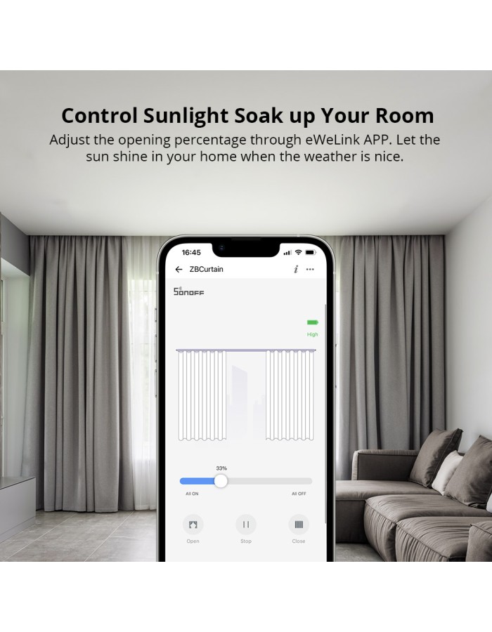 Sonoff ZigBee ZBCurtain (remote controller included) Sonoff ZigBee ZBCurtain (remote controller included)