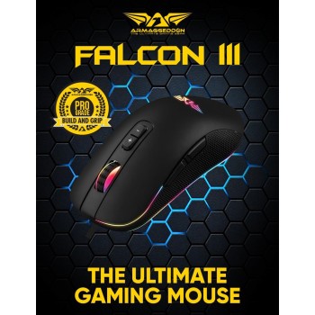 Armaggeddon Falcon 3 Pro-Gaming Mouse 10000CPI Macro-Able RGB Armaggeddon Falcon 3 Pro-Gaming Mouse 10000CPI Macro-Able RGB