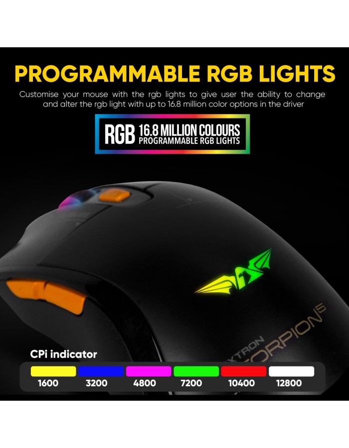 Armaggeddon Scorpion 5 Pro-Gaming Mouse with Free Mousepad Armaggeddon Scorpion 5 Pro-Gaming Mouse with Free Mousepad
