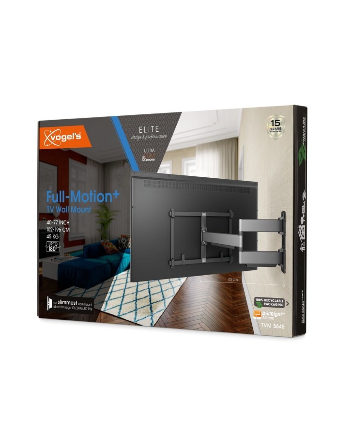 Vogels ELITE TVM5645-G TV Wall Mount 60x40 Turn up to 45kg Grey (replaces THIN545)