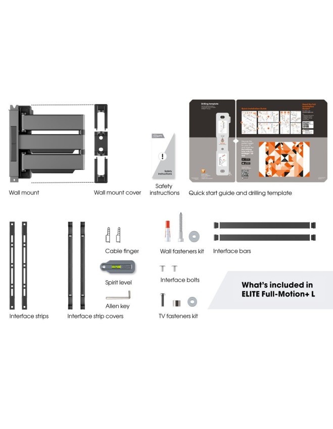 Vogels ELITE TVM5645-W TV Wall Mount 60x40 Turn up to 45kg White (replaces THIN545)