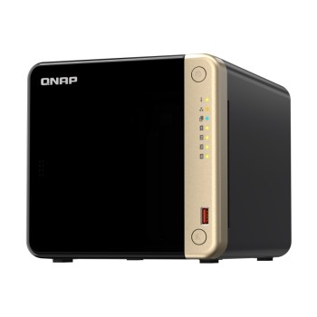 QNAP NAS 4-Bay Tower Intel Quad-Core, 8GB RAM, PCIe Slot, HDMI, SSD Caching & Dual 2.5GbE Ports TS-464