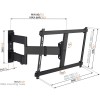 Vogels COMFORT TVM3843-B TV Wall Mount 60x40 Turn 2 arms 55kg Black