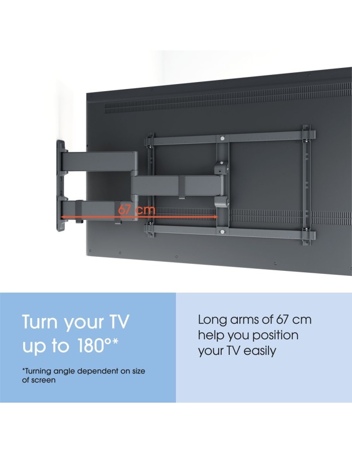 Vogels COMFORT TVM3843-B TV Wall Mount 60x40 Turn 2 arms 55kg Black