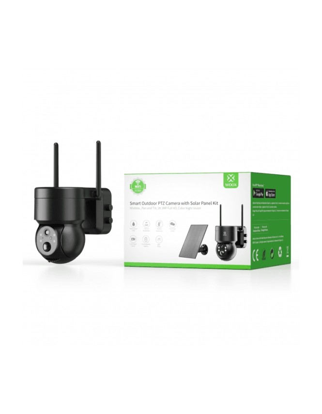 WOOX R3569 Outdoor Battery Camera 3MP PTZ with Solar Panel