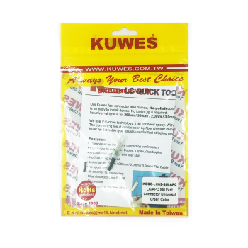 Kuwes Fiber Fast Connector LC/APC Single Mode Green