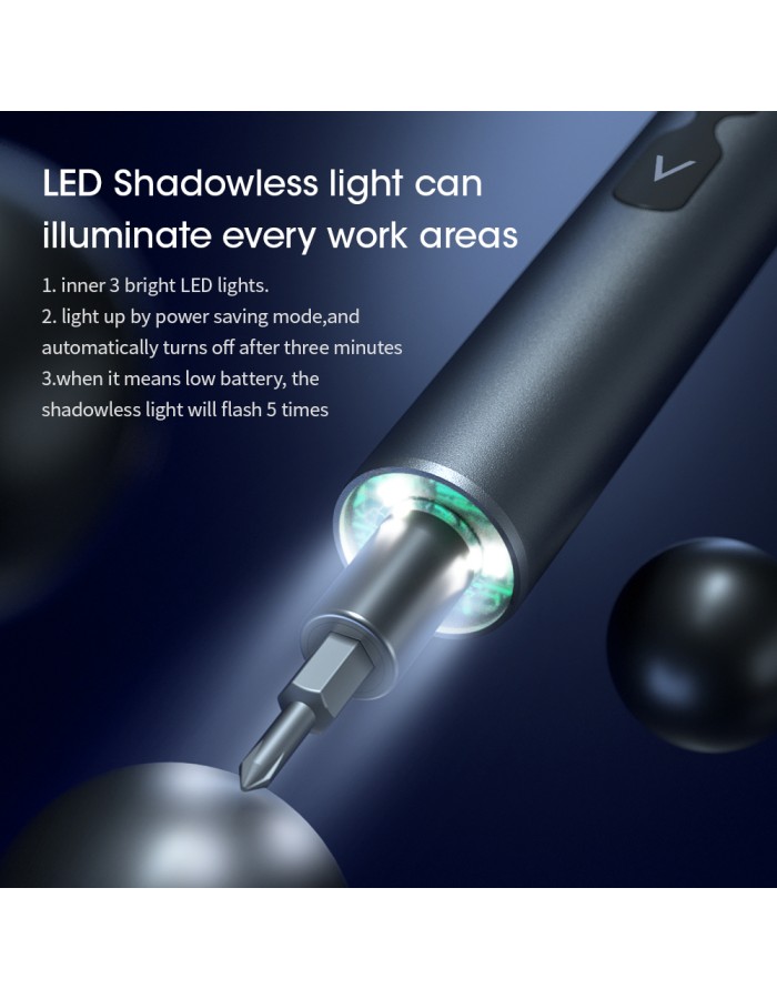Noyafa Screwdriver Pen Cordless Electric Precision Tool with 24 Magnetic Bits and LED NF-N30 Noyafa Screwdriver Pen Cordless Electric Precision Tool with 24 Magnetic Bits and LED NF-N30