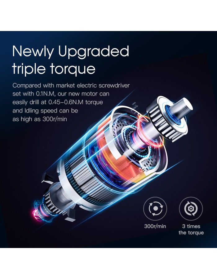 Noyafa Screwdriver Pen Cordless Electric Precision Tool with 24 Magnetic Bits and LED NF-N30 Noyafa Screwdriver Pen Cordless Electric Precision Tool with 24 Magnetic Bits and LED NF-N30