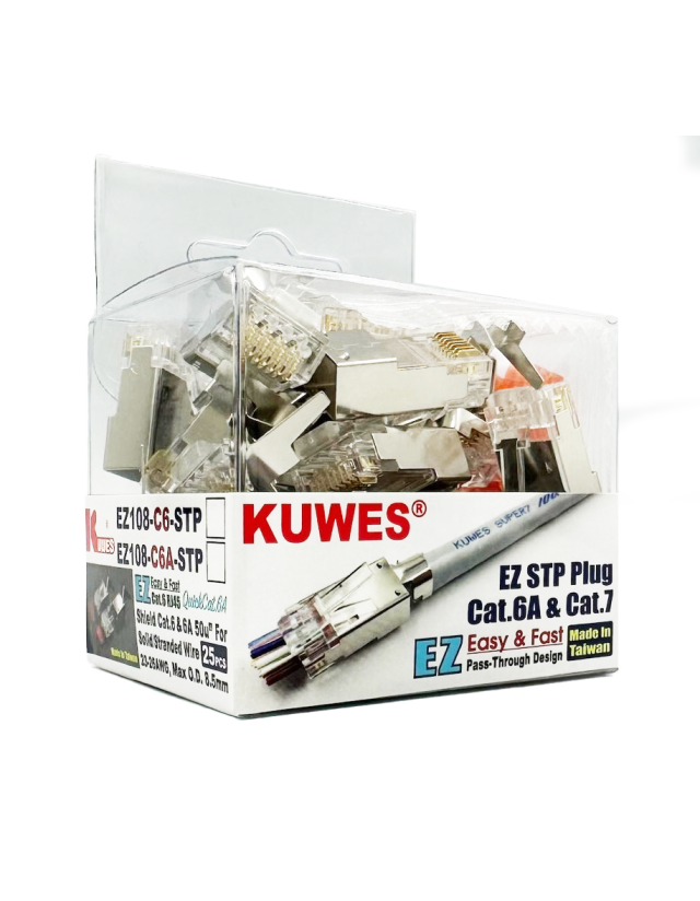 Kuwes Ethernet Plugs CAT7 STP EASYPLUG
