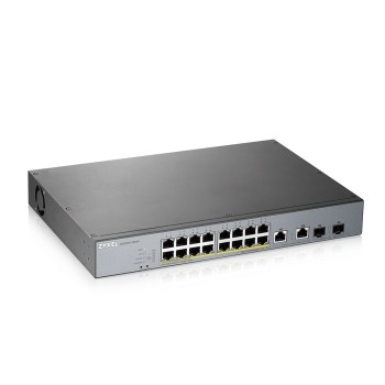 Zyxel SP 18-Port Gigabit PoE Cloud Managed Switch, 16 x PoE 250W GS1350-18HP Zyxel SP 18-Port Gigabit PoE Cloud Managed Switch, 16 x PoE 250W GS1350-18HP