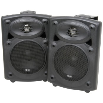 QTX QR5B Active Onwall Speakers Pair 5.25'' 2x20W Black 178.200UK