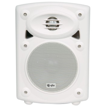 QTX QR5W Active Onwall Speakers Pair 5.25'' 2x20W White 178.201UK