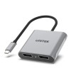 Unitek Converter USB-C to Display Port Dual 8K60Hz MST V1404A Unitek Converter USB-C to Display Port Dual 8K60Hz MST V1404A