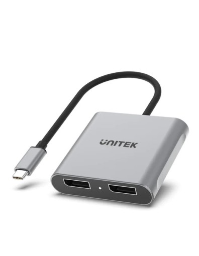 Unitek Converter USB-C to Display Port Dual 8K60Hz MST V1404A Unitek Converter USB-C to Display Port Dual 8K60Hz MST V1404A