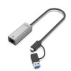 Unitek Converter USB-C to LAN 2.5Gb Ethernet+USB-A U1313C