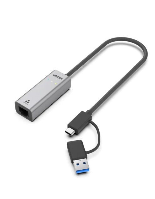 Unitek Converter USB-C to LAN 2.5Gb Ethernet+USB-A U1313C
