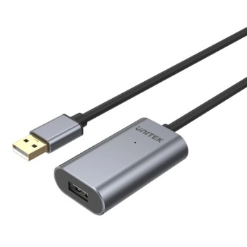 Unitek UCE USB-A 2.0 Active Extension Cable Alum 5.0m Y-271