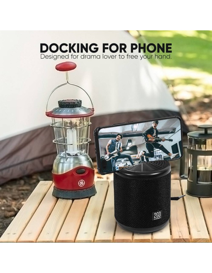 SonicGear AudioBox 2GO-Dock100 Portable BT/FM Speaker with Dock Black