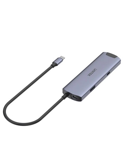 Unitek USB-C Hub USB3.0 HDMI/GB/PD100W H1112F Unitek USB-C Hub USB3.0 HDMI/GB/PD100W H1112F