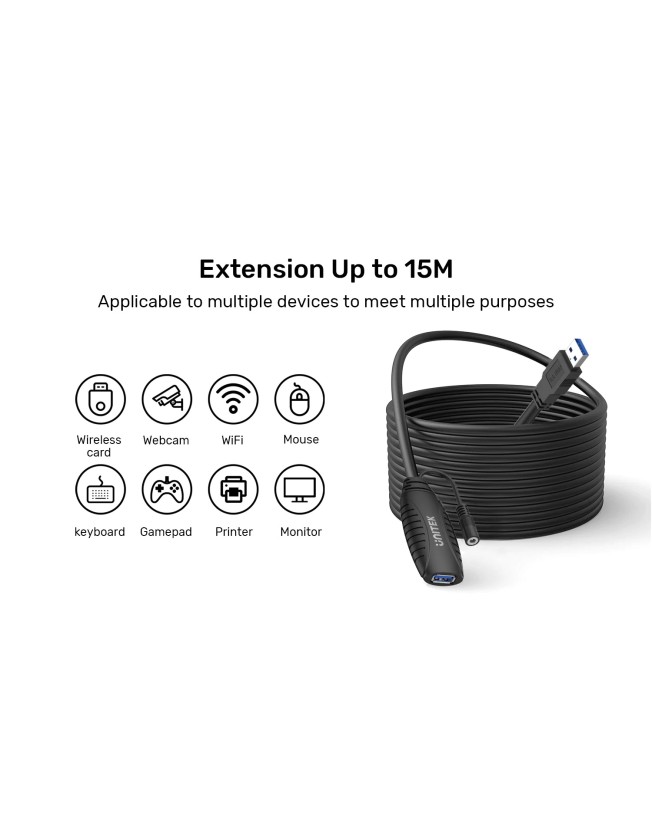Unitek UCE USB-A 3.0 Active Extension 15.0m Y-3003C Unitek UCE USB-A 3.0 Active Extension 15.0m Y-3003C