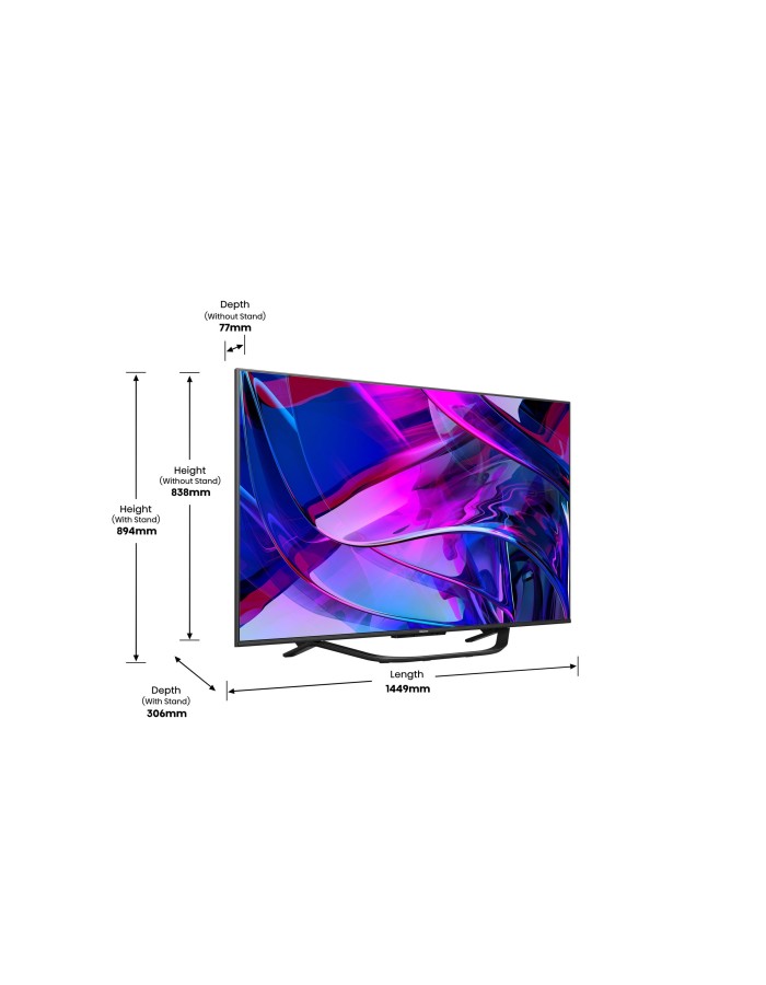 Hisense 65U7KQ 65'' 4K Smart QLED MINI LED 120hz  TV