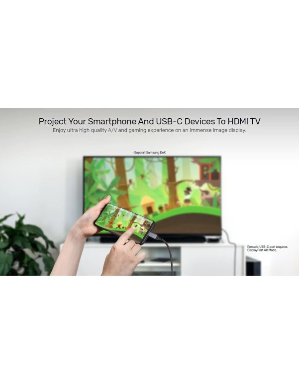 Unitek USB-C to HDMI Cable 4K60Hz 1.8m HDCP 2.3 V1423A