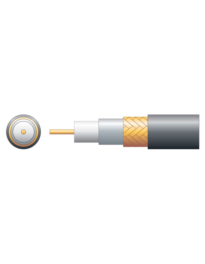 Mercury RG59B/U Coaxial Cable Foam 100m 808.101UK