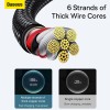 Baseus Cable USB-C to USB-A Tungsten Gold 100W 2.0m Blk Baseus Cable USB-C to USB-A Tungsten Gold 100W 2.0m Blk