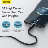 Baseus Cable USB-C to USB-A Tungsten Gold 100W 2.0m Blk Baseus Cable USB-C to USB-A Tungsten Gold 100W 2.0m Blk