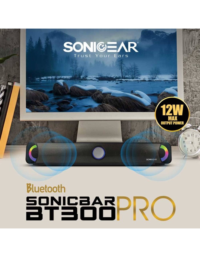 SonicGear SONICBAR BT300 Pro Portable BT/FM RGB Soundbar