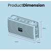 SonicGear SONICGO! RDO30-X Portable BT/FM/USB Speaker Black
