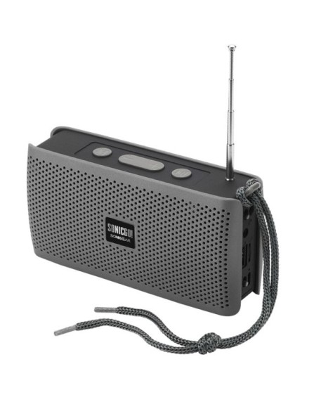 SonicGear SONICGO! RDO30-X Portable BT/FM/USB Speaker Gray