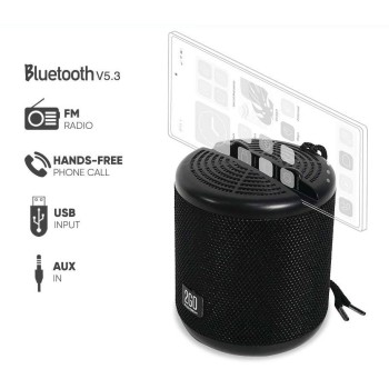 SonicGear AudioBox 2GO-Dock100 Portable BT/FM Speaker with Dock Black