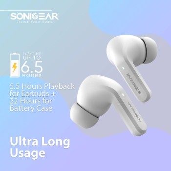 SonicGear EARPUMP TWS 12 ANC Sweatproof Earphones White SonicGear EARPUMP TWS 12 ANC Sweatproof Earphones White