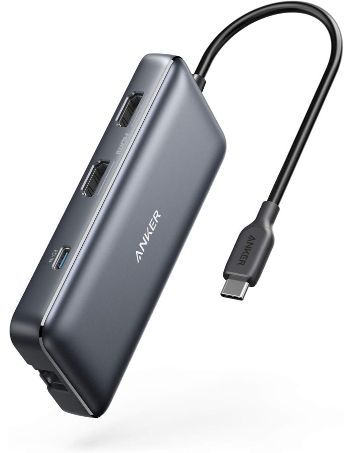 Anker Work USB-C Hub 8in1 2xHDMI,GB,SD,PD100W Anker Work USB-C Hub 8in1 2xHDMI,GB,SD,PD100W