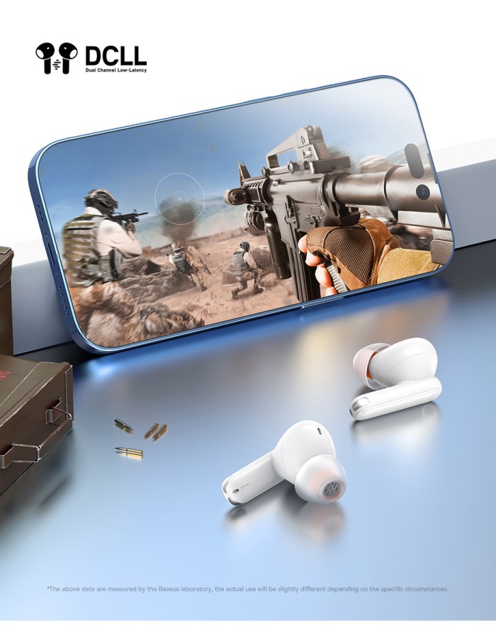 Baseus Headphones In Ear TWS ANC MZ10 White