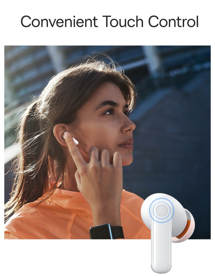 Baseus Headphones In Ear TWS ANC MZ10 White
