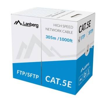 Lanberg CAT5e FTP CU Cable 305m Grey LCF5-11CU-0305-S