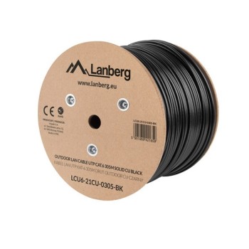 Lanberg CAT6 UTP CU Cable Outdoor 305m Black LCU6-21CU-0305-BK