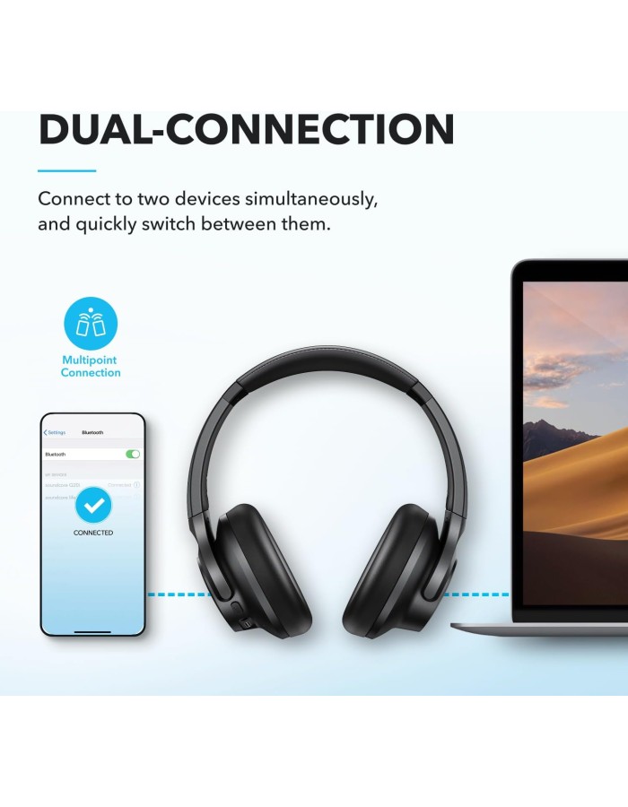 Anker Soundcore Headphones Q20i Black Anker Soundcore Headphones Q20i Black