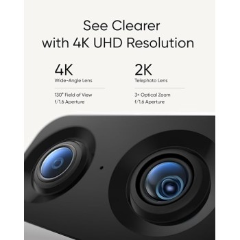 Anker Eufy Security Camera Indoor S350 4k Dual Camera Pan & Tilt