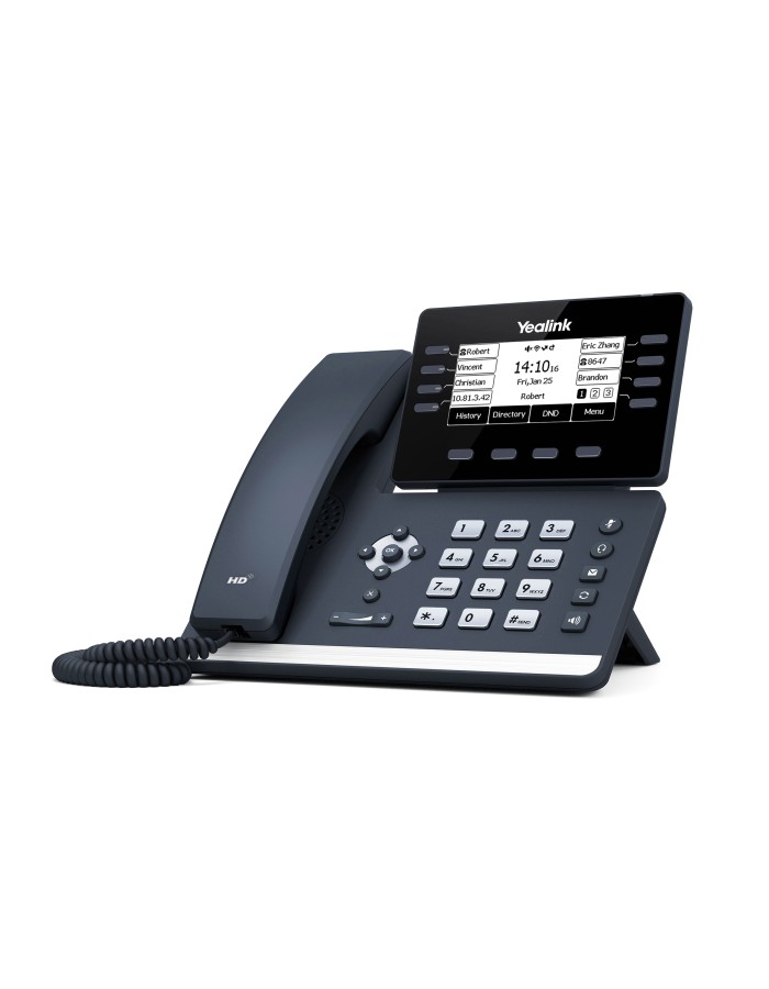 Yealink IP Phone Desktop PoE 3.7'' Gigabit, USB, Expansion, Bluetooth & Wi-Fi T53W