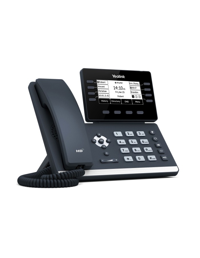 Yealink IP Phone Desktop PoE 3.7'' Gigabit, USB, Expansion, Bluetooth & Wi-Fi T53W