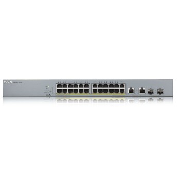 Zyxel SP 26-Port Gigabit PoE Cloud Managed Switch, 24 x PoE 375W GS1350-26HP