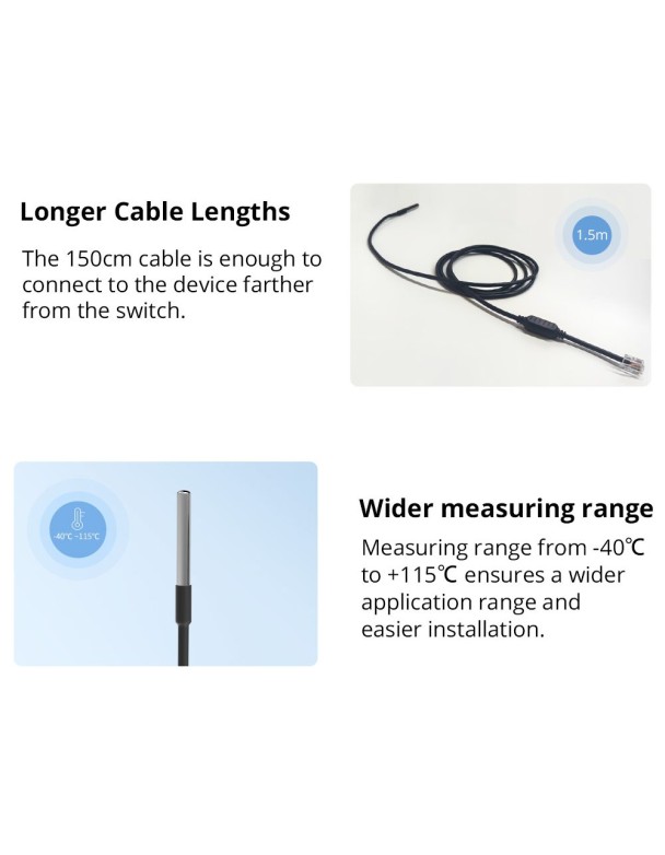 Sonoff Smart Sensor Temperature & Humidity Tube WTS01 Sonoff Smart Sensor Temperature & Humidity Tube WTS01